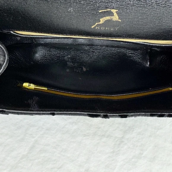Koret Vintage 50's Black Silk & Velvet Purse